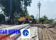 Proyek Frontage Road Ruas Delta Sari arah Waru Capai 54 Persen