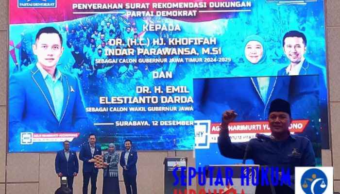 Khofifah Emil Mendapat Rekomendasi Untuk Kembali Maju Pilgub 2024 Dari Ketum Demokrat