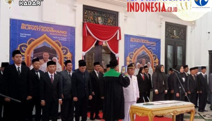 Berikut 33 Nama Beserta Jabatan Baru, Pejabat Eselon Yang Dilantik Bupati Sampang