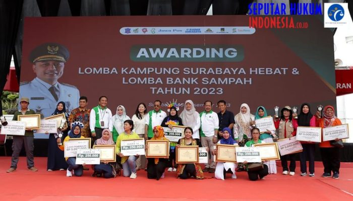 LOMBA KAMPUNG SURABAYA HEBAT BERHASIL TURUNKAN SAMPAH 5 TON PERHARI