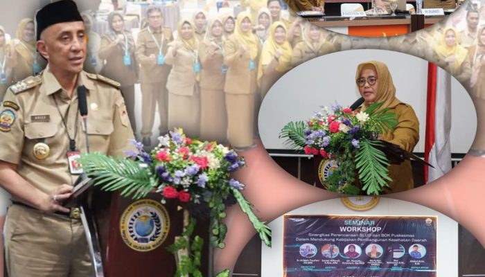 Pj Bupati Bangkalan Buka Seminar Workshop Sinergitas BLUD Dan BOK Puskesmas