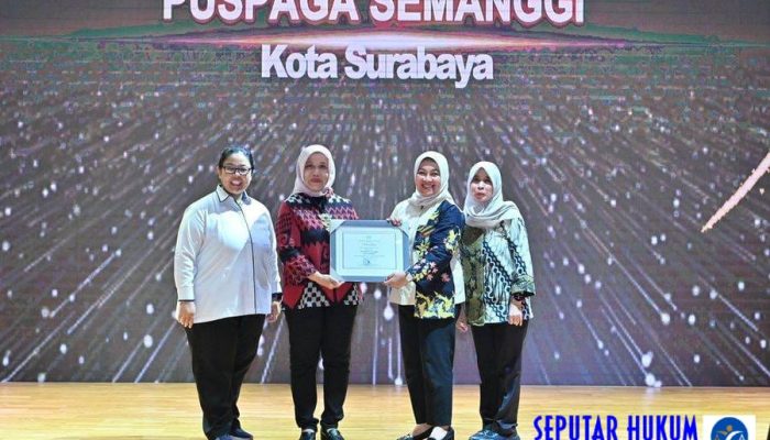 Puspaga Semanggi Surabaya Raih Penghargaan Tertinggi Dari Kementerian PPPA