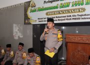 Polres Nganjuk Gelar Peringatan Isra’ Mi’raj 1446 H, Disertai Santunan untuk Yatim Piatu dan Kaum Dhuafa