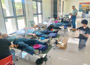 Peringati HUT ke-1 Satdik 4 Manado Kodiklatal Gelar Baksos Donor Darah