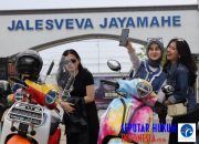 BANGUN KEDEKATAN DENGAN MASYARAKAT, LANTAMAL I TERIMA KUNJUNGAN KOMUNITAS MOTOR ALFA SCORPI