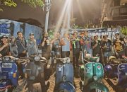 Cangkrukan Satlantas Polres Tanjung Perak Bersama Komunitas Vespa, Pererat Hubungan dan Sosialisasi Operasi Patuh Semeru 2025″