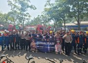 Ops Patuh Semeru 2025: Polres Tanjung Perak Sosialisasi Tertib Lalu Lintas di Patra Niaga Depo Pertamina.