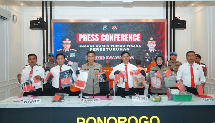 Polres Ponorogo Ungkap Kasus Kekerasan Seksual Terhadap Anak Dibawah Umur, Tersangka Diamankan